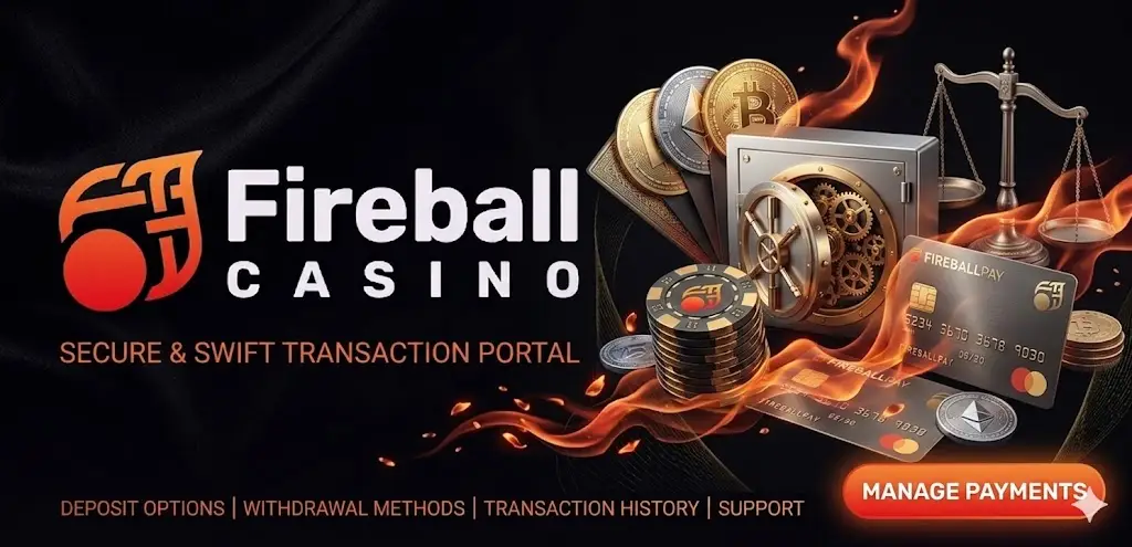 Fireball Casino fizetési módok