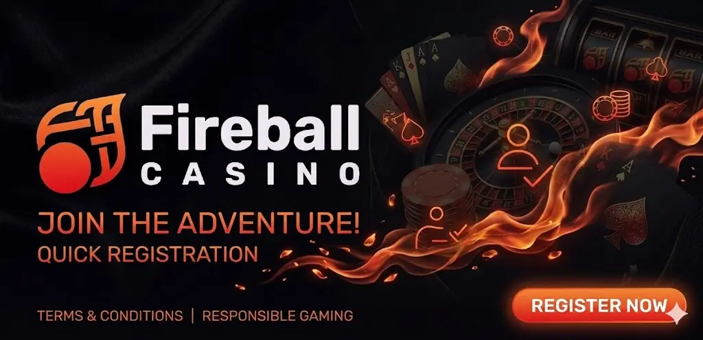 Fireball Casino regisztrációs folyamat